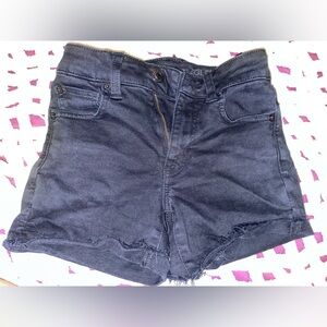 American Eagle black jean shorts